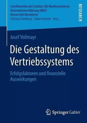 Die Gestaltung des Vertriebssystems cover