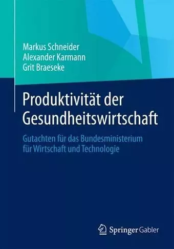 Produktivität der Gesundheitswirtschaft cover