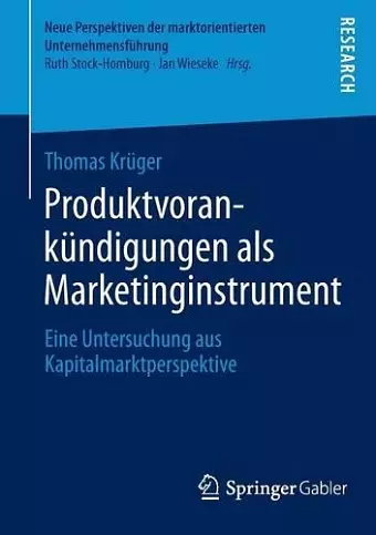 Produktvorankündigungen als Marketinginstrument cover