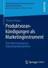 Produktvorankündigungen als Marketinginstrument cover