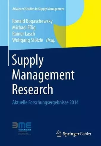 Supply Management Research cover