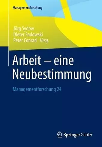 Arbeit – eine Neubestimmung cover