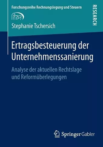 Ertragsbesteuerung der Unternehmenssanierung cover