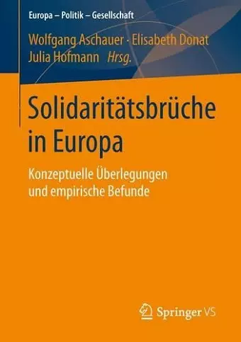 Solidaritätsbrüche in Europa cover