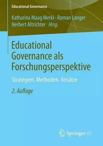 Educational Governance als Forschungsperspektive cover