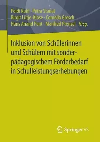 Inklusion von Schülerinnen und Schülern mit sonderpädagogischem Förderbedarf in Schulleistungserhebungen cover