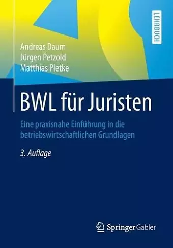 BWL für Juristen cover