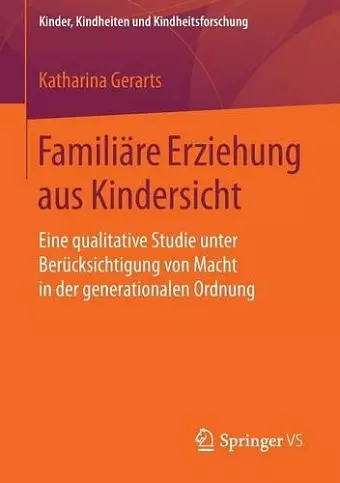 Familiäre Erziehung aus Kindersicht cover