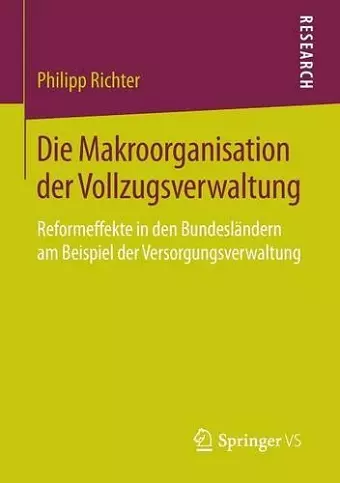 Die Makroorganisation der Vollzugsverwaltung cover