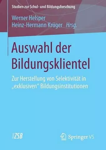 Auswahl der Bildungsklientel cover