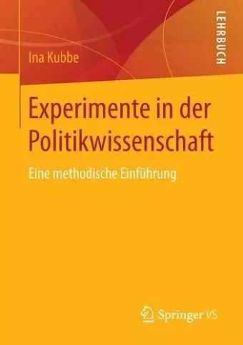 Experimente in der Politikwissenschaft cover
