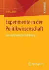 Experimente in der Politikwissenschaft cover
