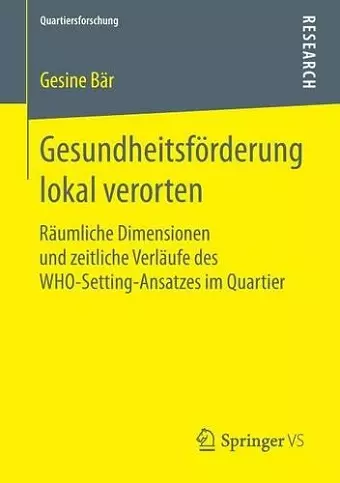 Gesundheitsförderung lokal verorten cover