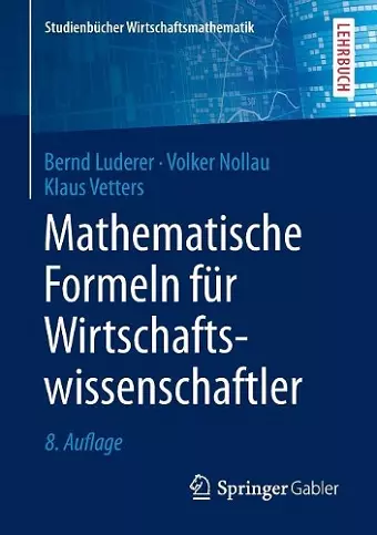 Mathematische Formeln für Wirtschaftswissenschaftler cover