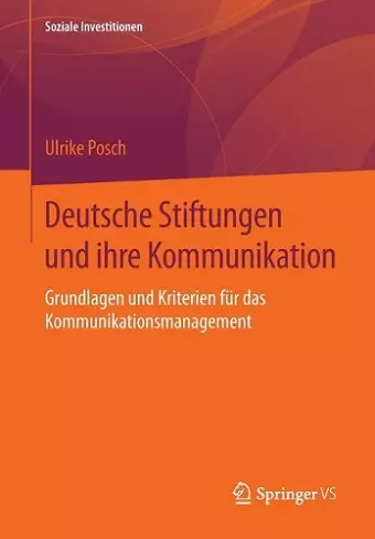 Deutsche Stiftungen und ihre Kommunikation cover