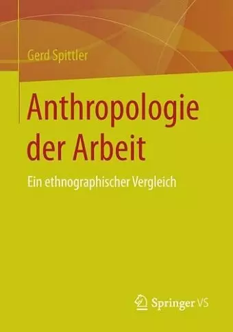 Anthropologie der Arbeit cover
