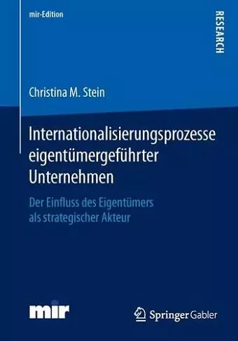 Internationalisierungsprozesse eigentümergeführter Unternehmen cover