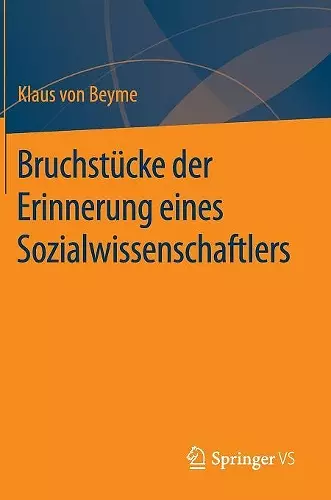 Bruchstücke der Erinnerung eines Sozialwissenschaftlers cover