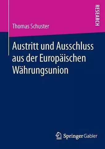 Austritt und Ausschluss aus der Europäischen Währungsunion cover
