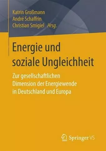 Energie und soziale Ungleichheit cover