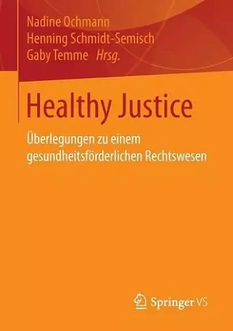 Healthy Justice cover