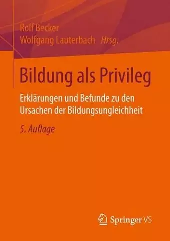 Bildung ALS Privileg cover