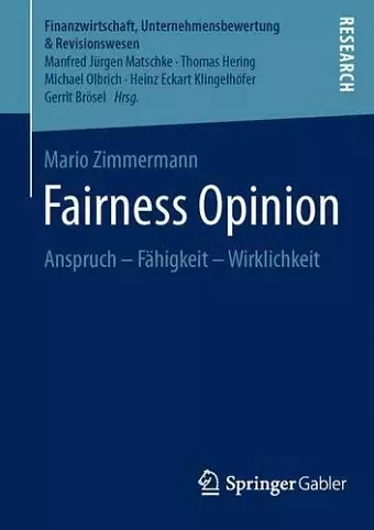 Fairness Opinion cover
