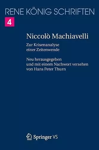 Niccolò Machiavelli cover