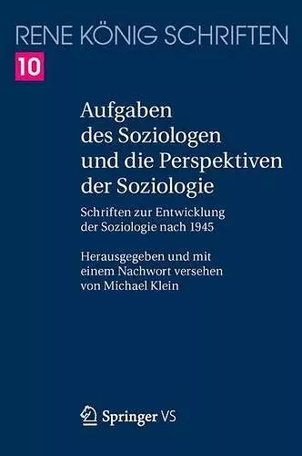 Aufgaben des Soziologen und die Perspektiven der Soziologie cover