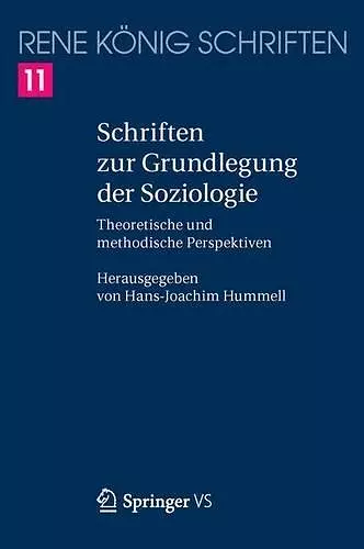 Schriften zur Grundlegung der Soziologie cover