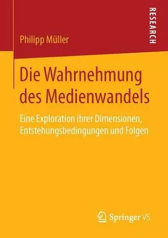 Die Wahrnehmung Des Medienwandels cover