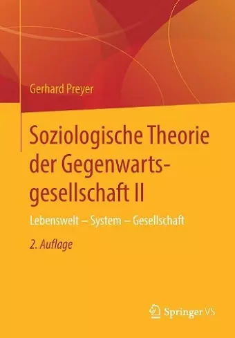 Soziologische Theorie der Gegenwartsgesellschaft II cover