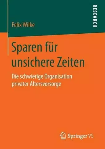 Sparen für unsichere Zeiten cover