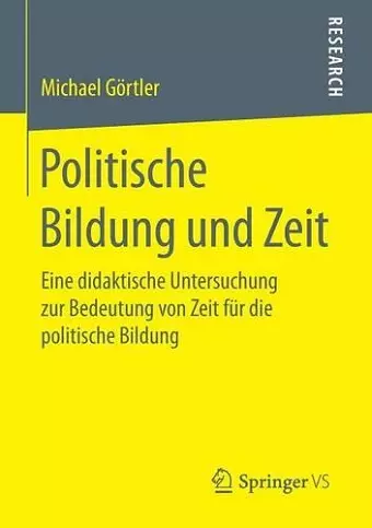 Politische Bildung Und Zeit cover