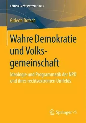 Wahre Demokratie Und Volksgemeinschaft cover