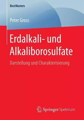 Erdalkali- und Alkaliborosulfate cover