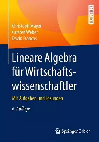 Lineare Algebra für Wirtschaftswissenschaftler cover