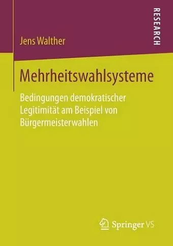 Mehrheitswahlsysteme cover