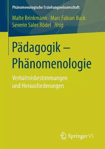 Pädagogik - Phänomenologie cover