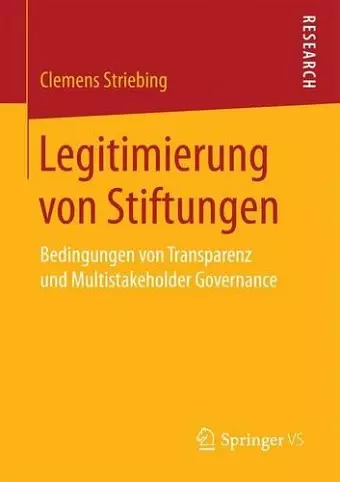 Legitimierung von Stiftungen cover