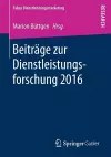 Beiträge zur Dienstleistungsforschung 2016 cover