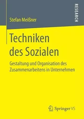 Techniken Des Sozialen cover