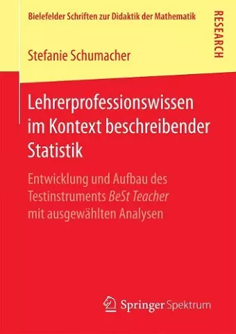Lehrerprofessionswissen im Kontext beschreibender Statistik cover