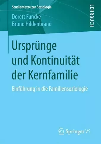 Ursprünge und Kontinuität der Kernfamilie cover