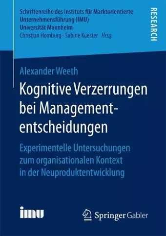 Kognitive Verzerrungen bei Managemententscheidungen cover