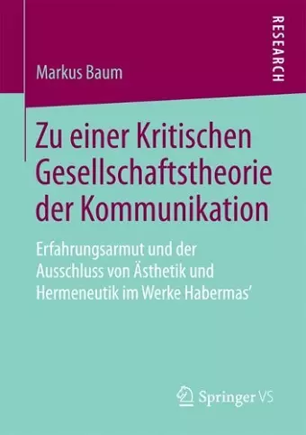 Zu einer Kritischen Gesellschaftstheorie der Kommunikation cover