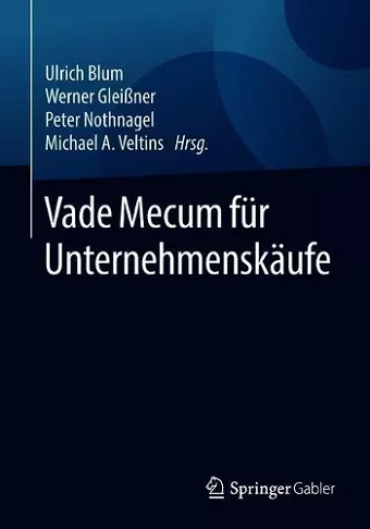 Vade Mecum für Unternehmenskäufe cover