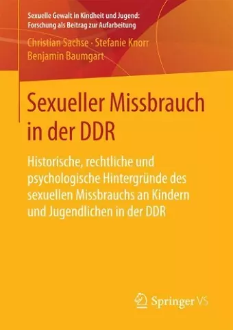 Sexueller Missbrauch in der DDR cover