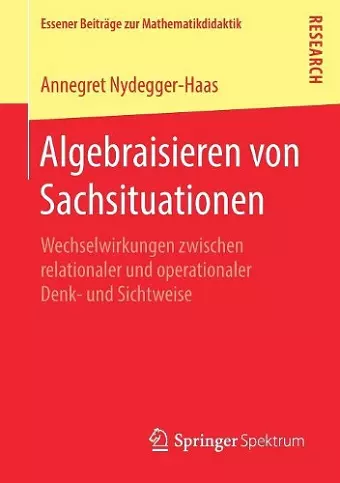 Algebraisieren von Sachsituationen cover