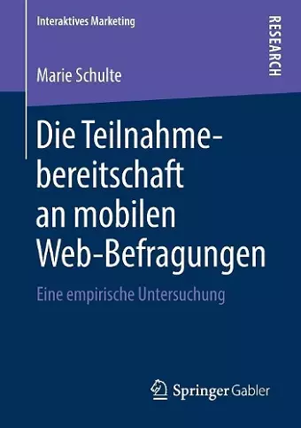 Die Teilnahmebereitschaft an mobilen Web-Befragungen cover